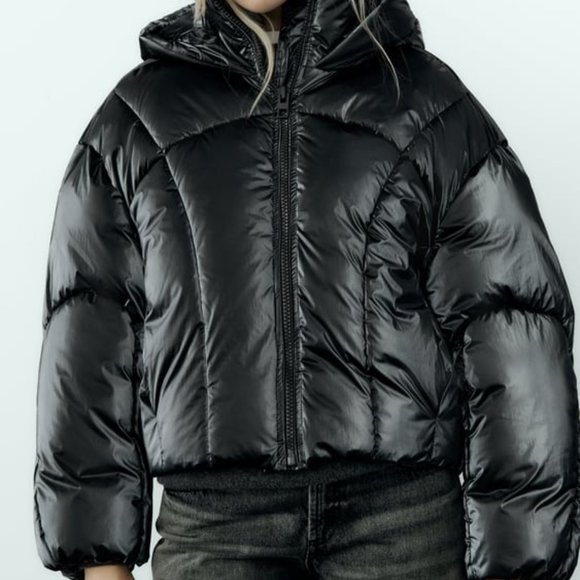 METALLIC FINISH PUFFER ANORAK - Picture 3 of 8